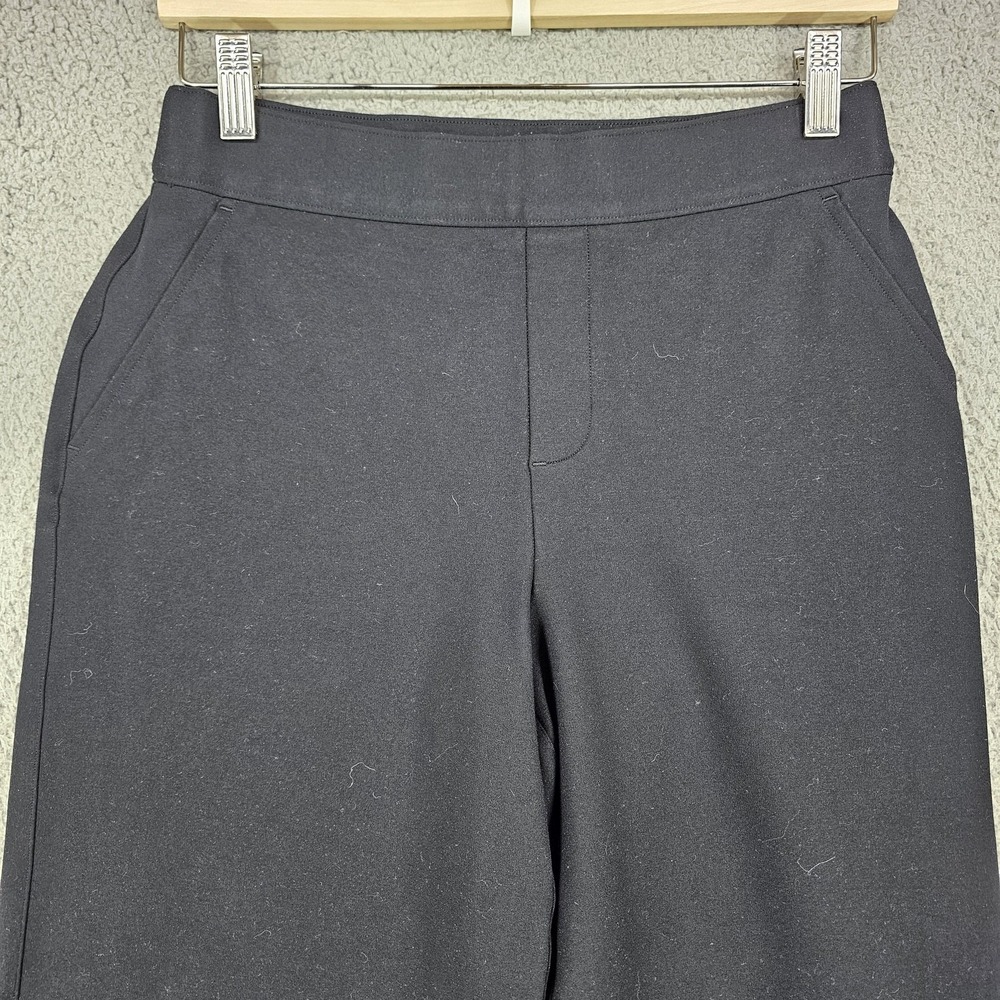 Spanx Wide Leg Pants Womens Small Black Ponte Pull On 20385R Career Office - Picture 2 of 12
